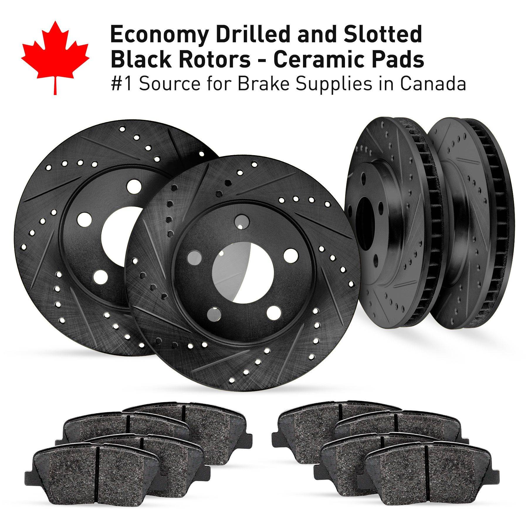 Canadabrakes Shop brake kits OEM Rotors, Slotted Rotors, Cross Drilled